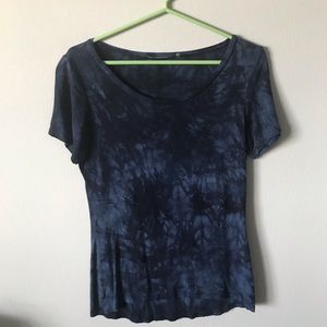 Black and Blue Tie-dye Tee